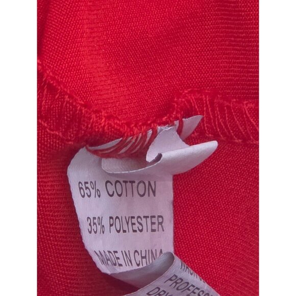 Red Lace-Trimmed Cotton-Poly Chemise Nightgown*Adj Straps*Sissy*Femboy*XL*NWOT - Picture 4 of 5